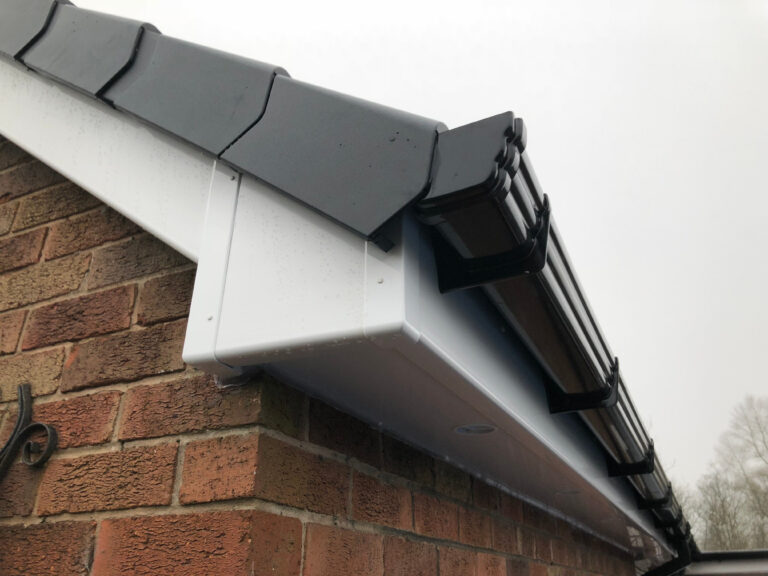 Fascia,Board,And,Roofing,And,Guttering,System,Newly,Fitted,With
